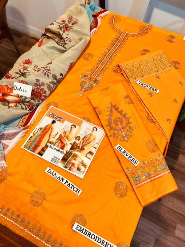 Zara Shah Luxury Lawn 3PC Unstitched Ensemble – Premium Summer Collection - Image 2