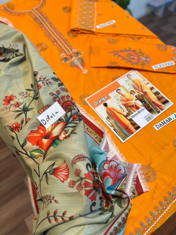 Zara Shah Luxury Lawn 3PC Unstitched Ensemble – Premium Summer Collection - Image 4