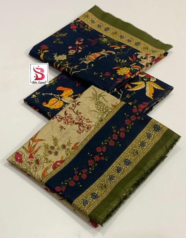 3 Piece Lawn printed unstitched suit - Image 2