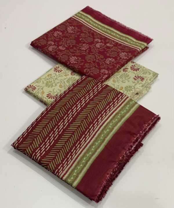 3 Piece Lawn printed unstitched suit - Image 3