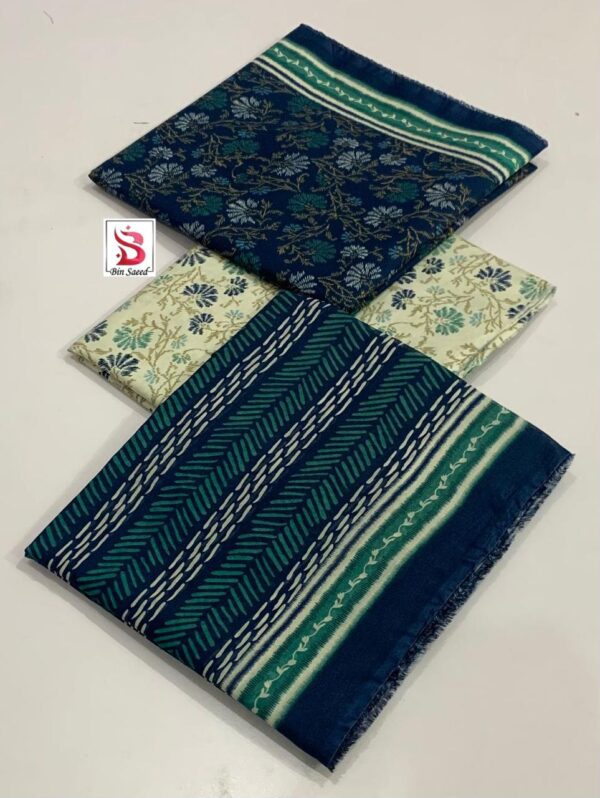 3 Piece Lawn printed unstitched suit - Image 11