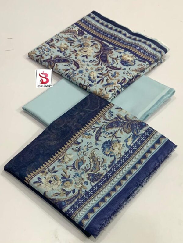 3 Piece Lawn printed unstitched suit - Image 15