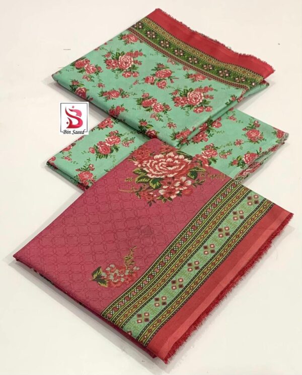 3 Piece Lawn printed unstitched suit - Image 16