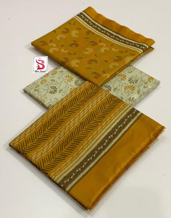 3 Piece Lawn printed unstitched suit - Image 18