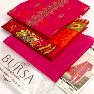 BURSA Lawn Suit-Daman Boring Embroidery 3pc