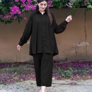 Elegant Double Georgette Cord Set 2Piece