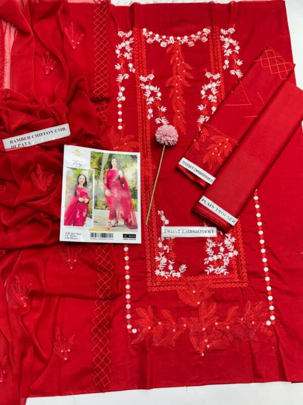 Luxury Summer Essentials - Premium 3PC Unstitched Outfit Collection - Image 3