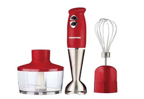 Geepas GHB6136 400W Hand Blender – Stainless Steel Blades with 2 Speed for Baby Food, Soup, Juice - Image 2