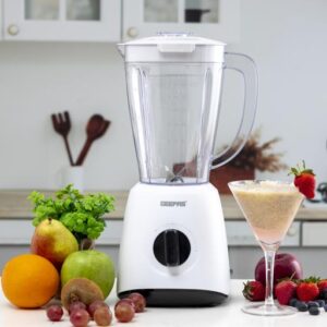 Geepas GSB9894 Multifunctional Blender - Stainless Steel Blades, 2 Speed Control with Pulse  1.5L Jar, Interlock Protection  Ice Crusher & Smoothie Maker - 2 Year Warranty