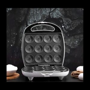 Geepas GCM3762 12Pcs Mini Cake Maker 1400W - Non-Stick Plates, Power & Ready Light Indicators, Non-slip Feet | Cool Touch Hand | 