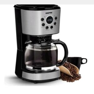 The GEEPAS GCM 41504UK_1.5L Filter Coffee Machine with a 900W programmable drip coffee maker