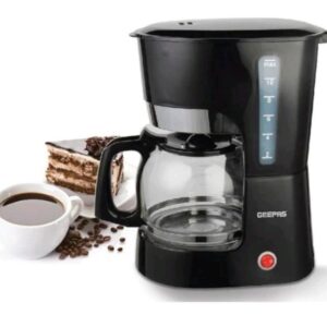 Coffee Maker/Filter Coffee Machine With High Temperature Glass Carafe/Keep Warm & Anti-Drip Function/Reusable Filter, On/ Off Switch With Indicator Light 1.5 L 1000 W GCM6103 Black