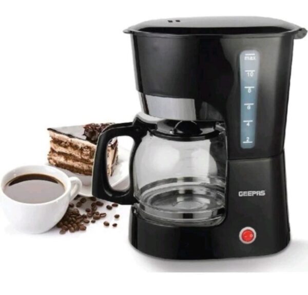Coffee Maker/Filter Coffee Machine With High Temperature Glass Carafe/Keep Warm & Anti-Drip Function/Reusable Filter, On/ Off Switch With Indicator Light 1.5 L 1000 W GCM6103 Black